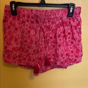 Tropical Pink Drawstring Shorts